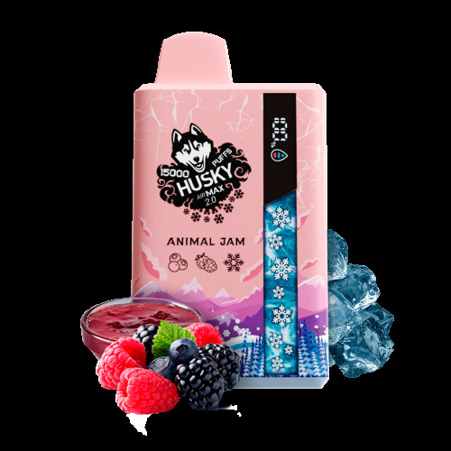 Husky airmax 2.0 ANIMAL JAM Cо вкусом малинового джема, лесных ягод и льда